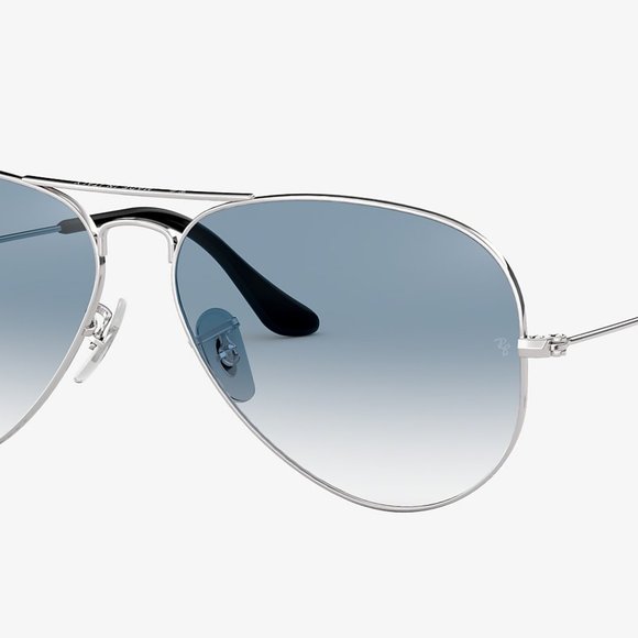 BNIB Rayban Silver with Blue Gradient Lens Rb3025 - Picture 5 of 7